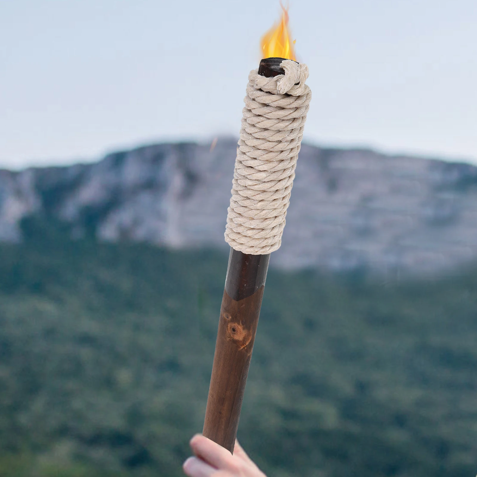 

Eating Torch Professional Stage Prop Firebreathing Wand Sturdy for Circus Dance Show Party Supplies