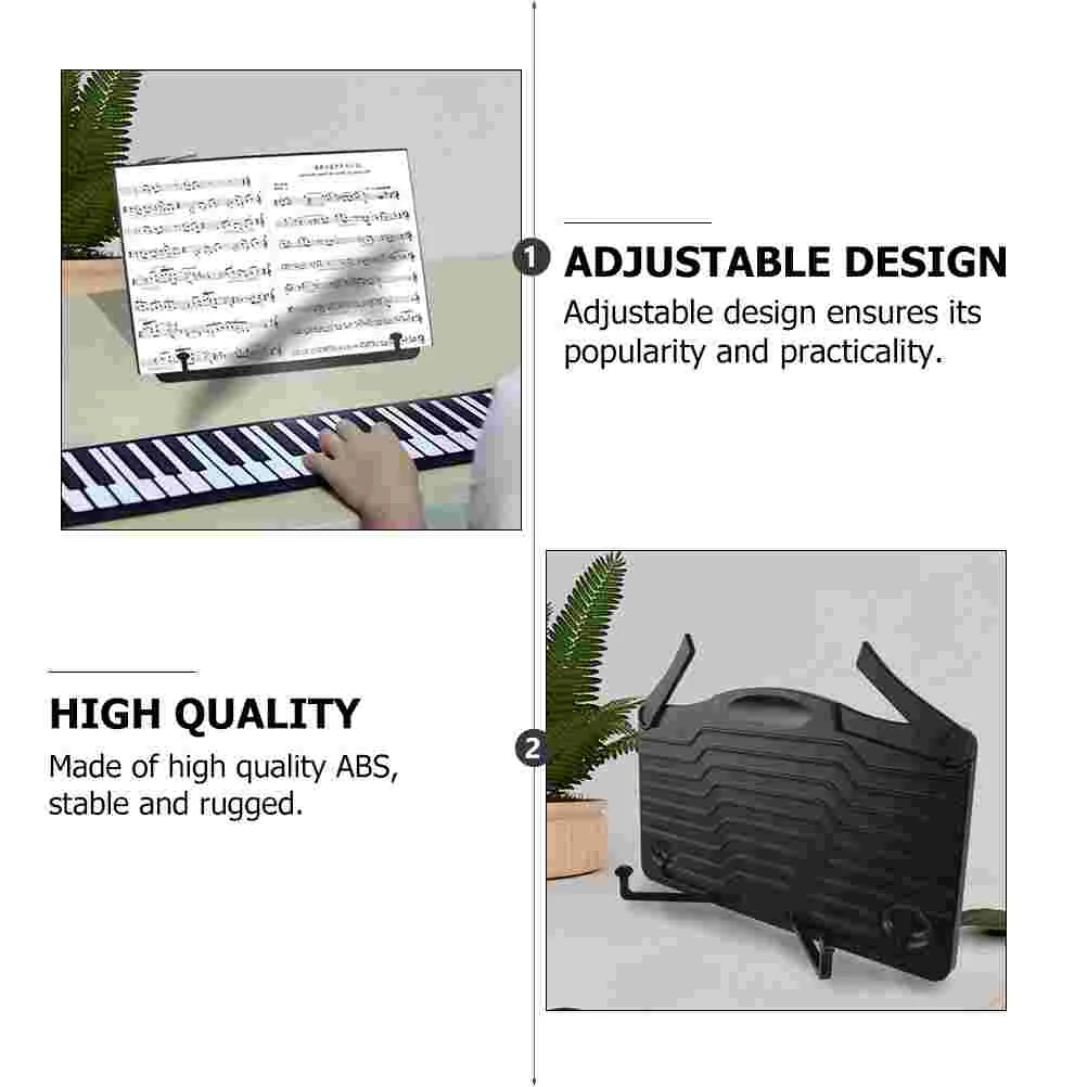 Music Stand Bookshelf Desk Puree for Notes Musical Instruments Accessories Reading Holder Portable Key Board Keyboards Foldable