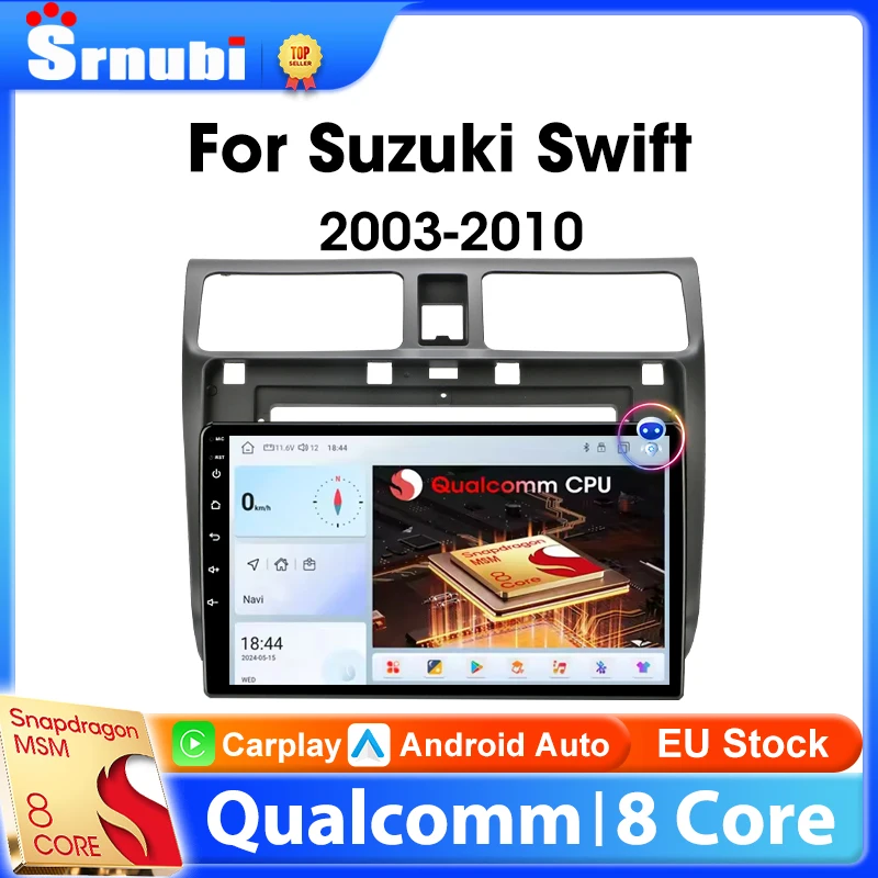 Android Car Radio 2 Din Wireless Carplay for Suzuki Swift 2003-2010 Multimedia Player Stereo Navigation Head Unit Auto Audio