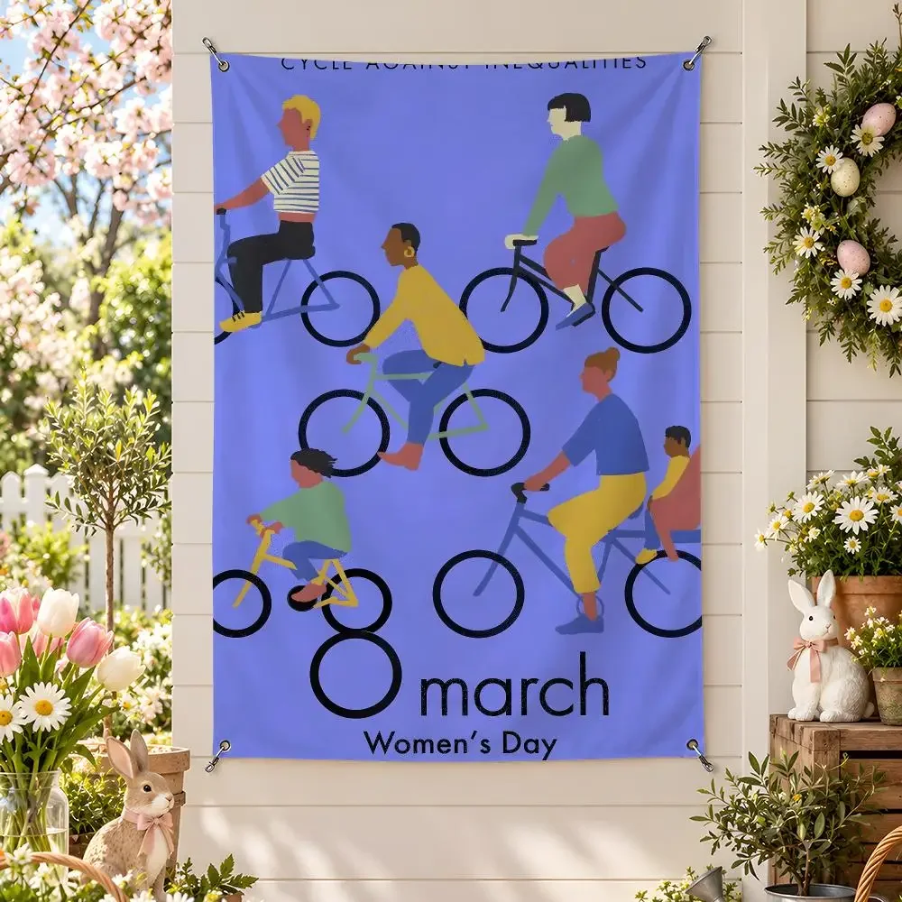 Rachel Sender Flags Wall Hanging Banner For Bedroom Living Room Outdoor Party Decor