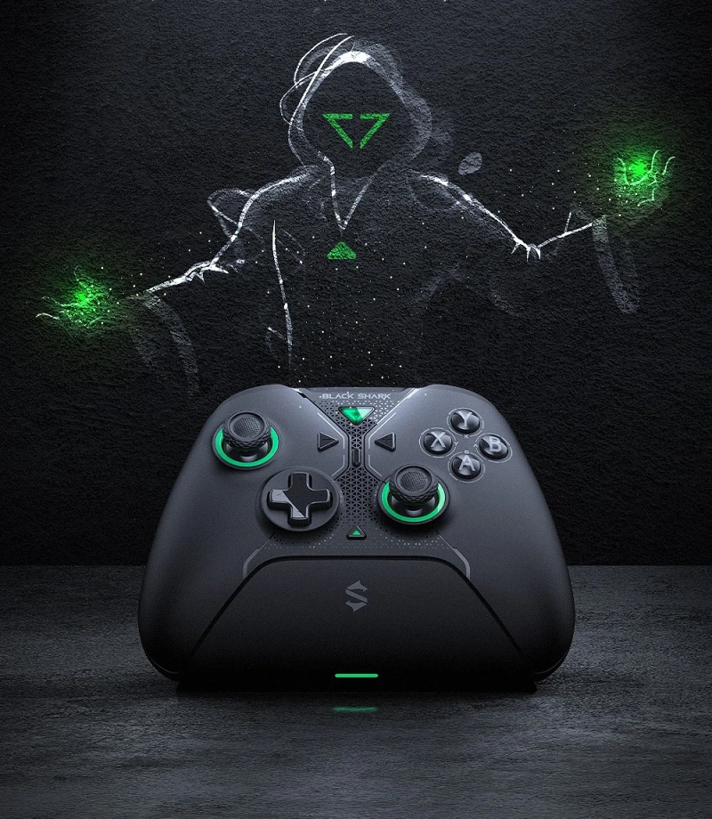 BLACK SHARK Black Wizard Gamepad wireless Bluetooth Controller maniglia di gioco a 3 modalità con base di ricarica per PC Switch xbox