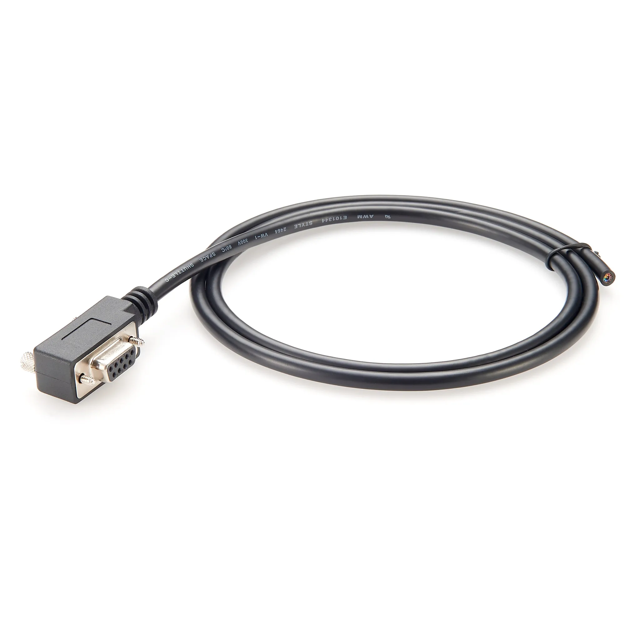 

Right Angle Low Profile DB9 Female RS232 Cable Space-Saving D-Sub 9 Pin RS232 Single Ended Cable for Computers Printers Scanner