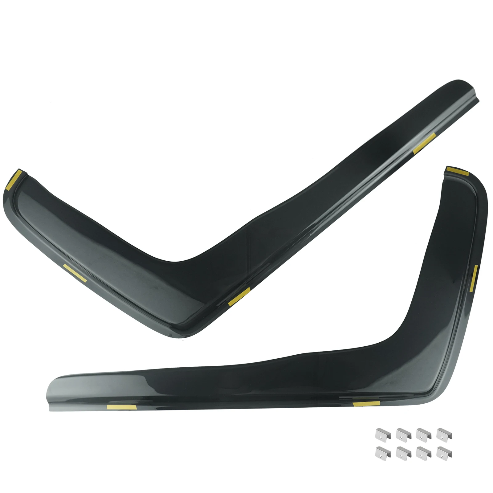 For Peugeot Boxer Citroen Relay Fiat Ducato 2006-on Tint Tea Translucent Wind Rain Sun Guard Deflectors L Shape