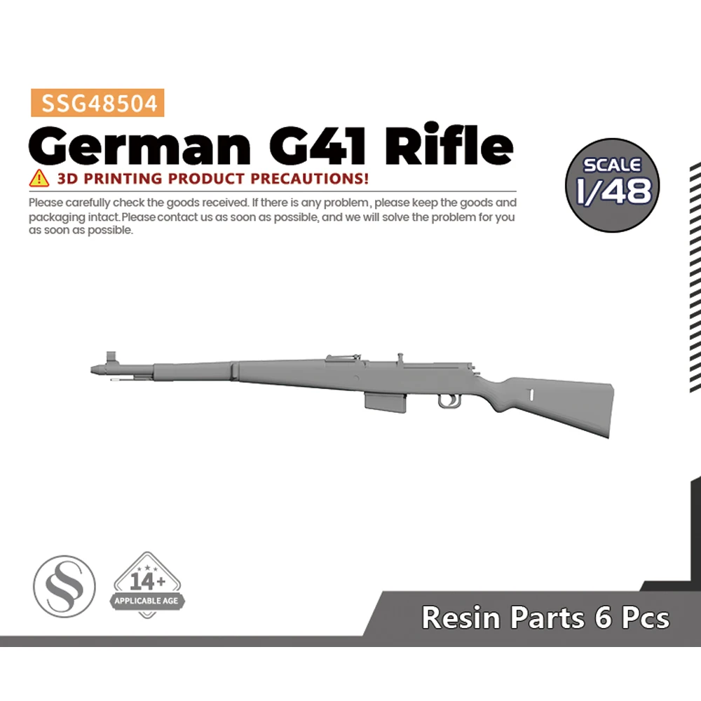 SSMODEL-Rifle alemán G41, SSG504, 1/35, 1/48