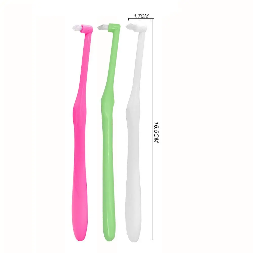 9pcs Interspace Toothbrush End Tuft Orthodontic Toothbrush Tapered Orthodontic