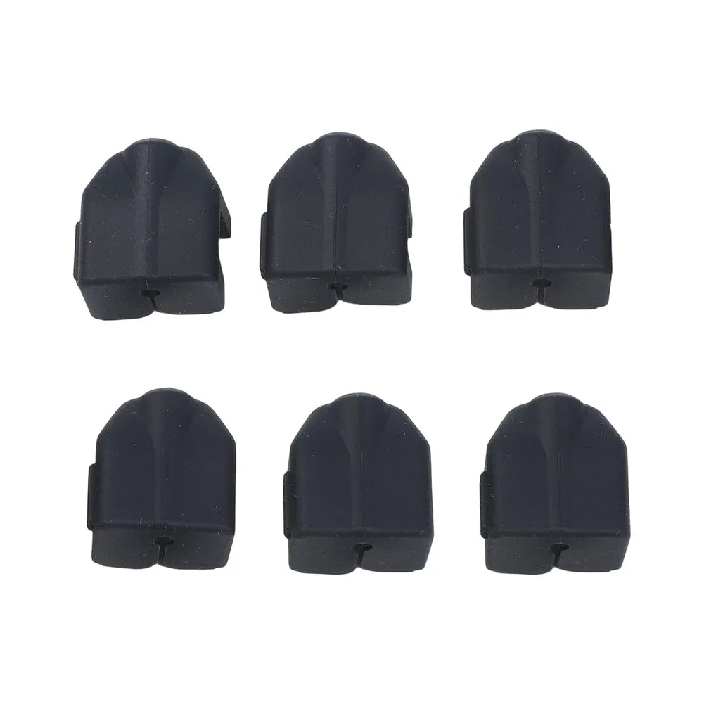 For AD5X Nozzle Silicone Socks 6 Pack for FLASHFORGE For 3D Printers 20x25mm Black Enhanced Thermal Efficiency