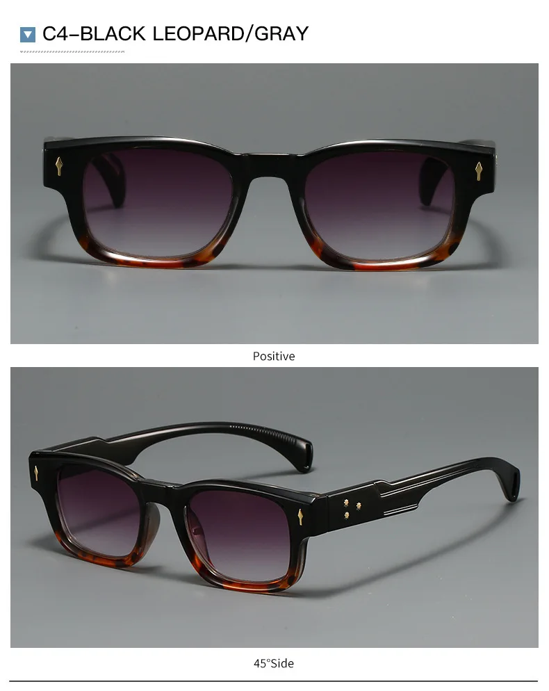 2025New Mann Frau Sonne Lesebrille Platz Mode Vielseitig Trend Anti-blau Licht Leser Gradienten Brillen Unisex Brillen – Detail 16