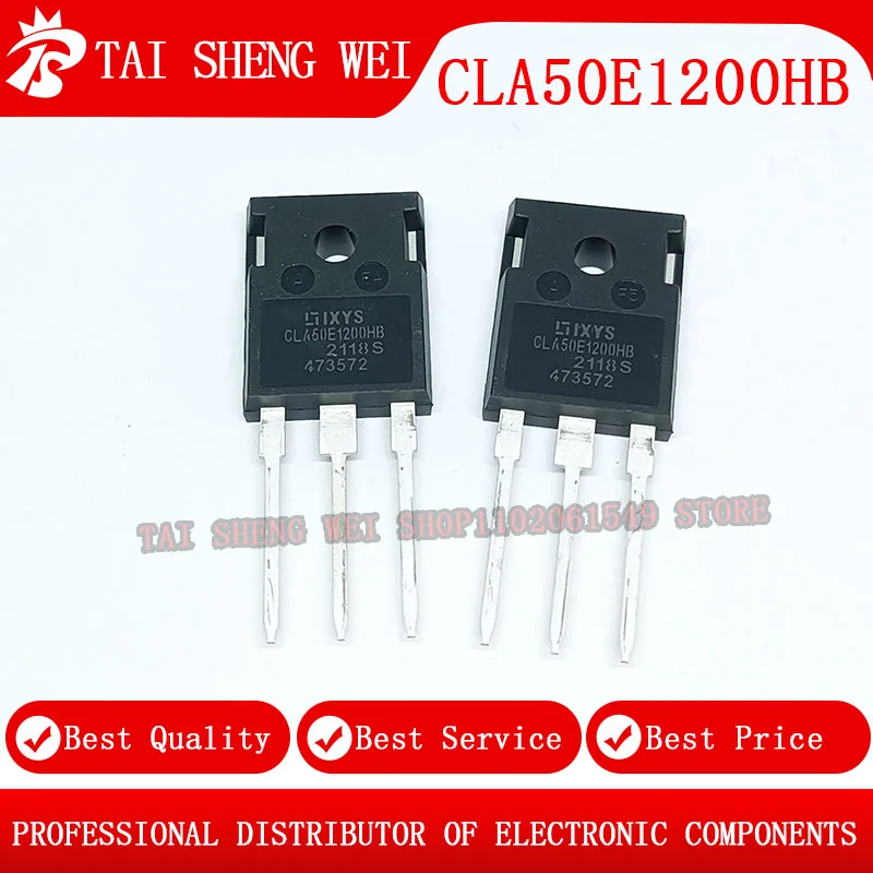 

5pcs CLA50E1200HB CLA50E1200 50E1200 50A 1200V TO-247 Efficiency Thyristor New Original