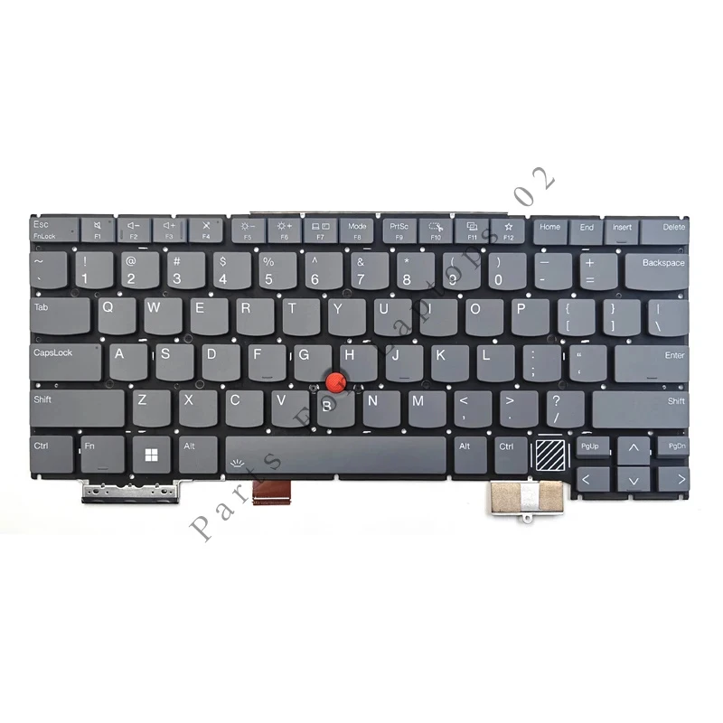 pp New For Lenovo ThinkPad X1 2-in-1 Gen 9 Type 21KE 21KF Laptop Keyboard US Gray With Backlit