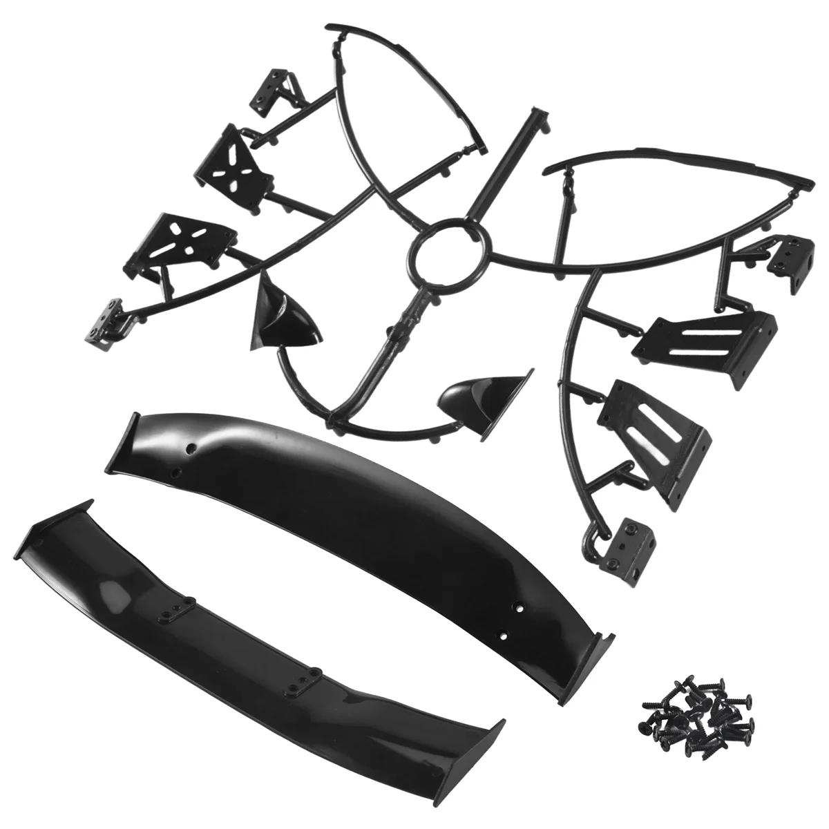 Melhor para 1/10 rc racing drift carro asas traseiras deriva estrada corpo spoiler asa peças universais acessórios
