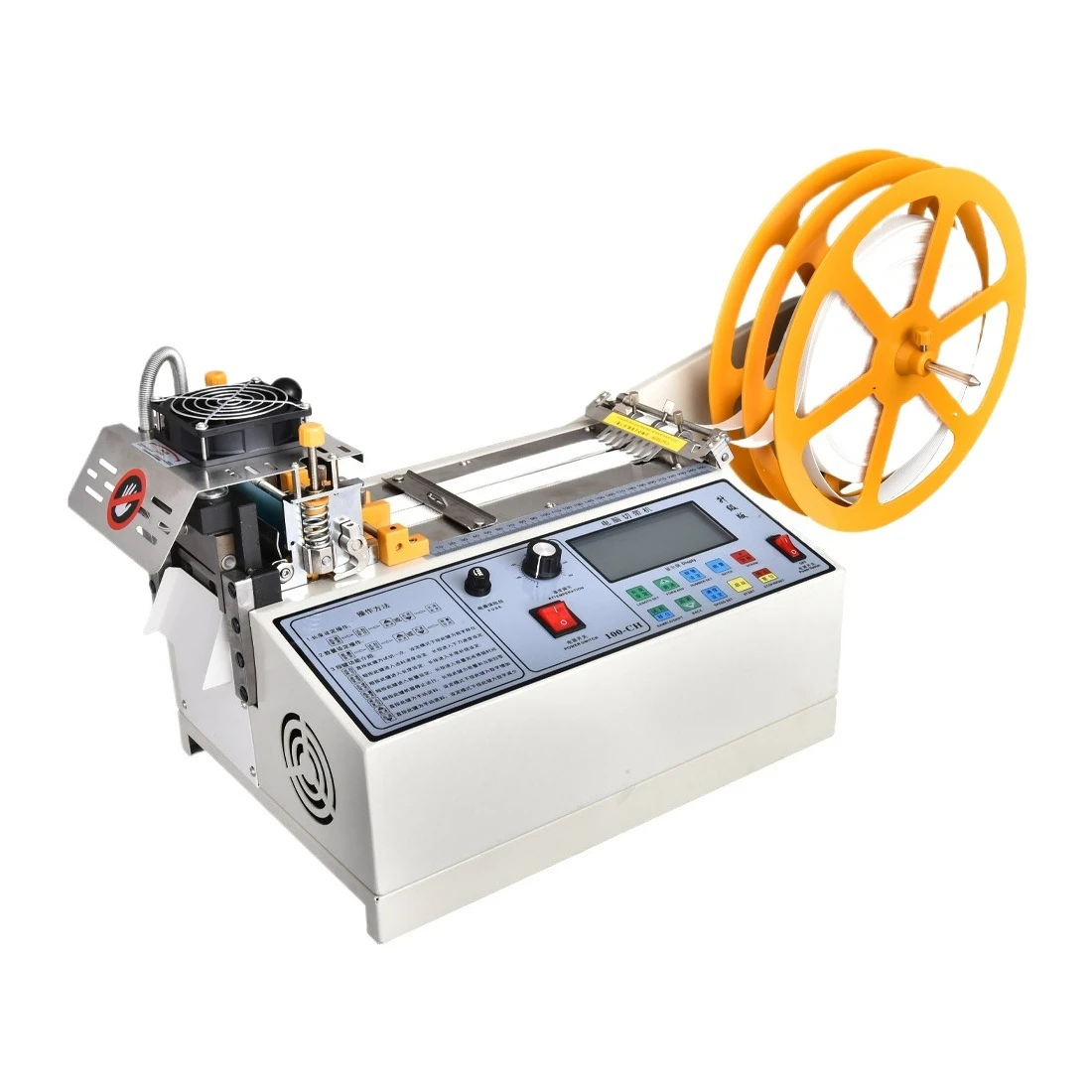 

Computer hot and cold belt cutting machine webbing zipper nylon rope hot cutting machine cable heat shrinkable tube heat