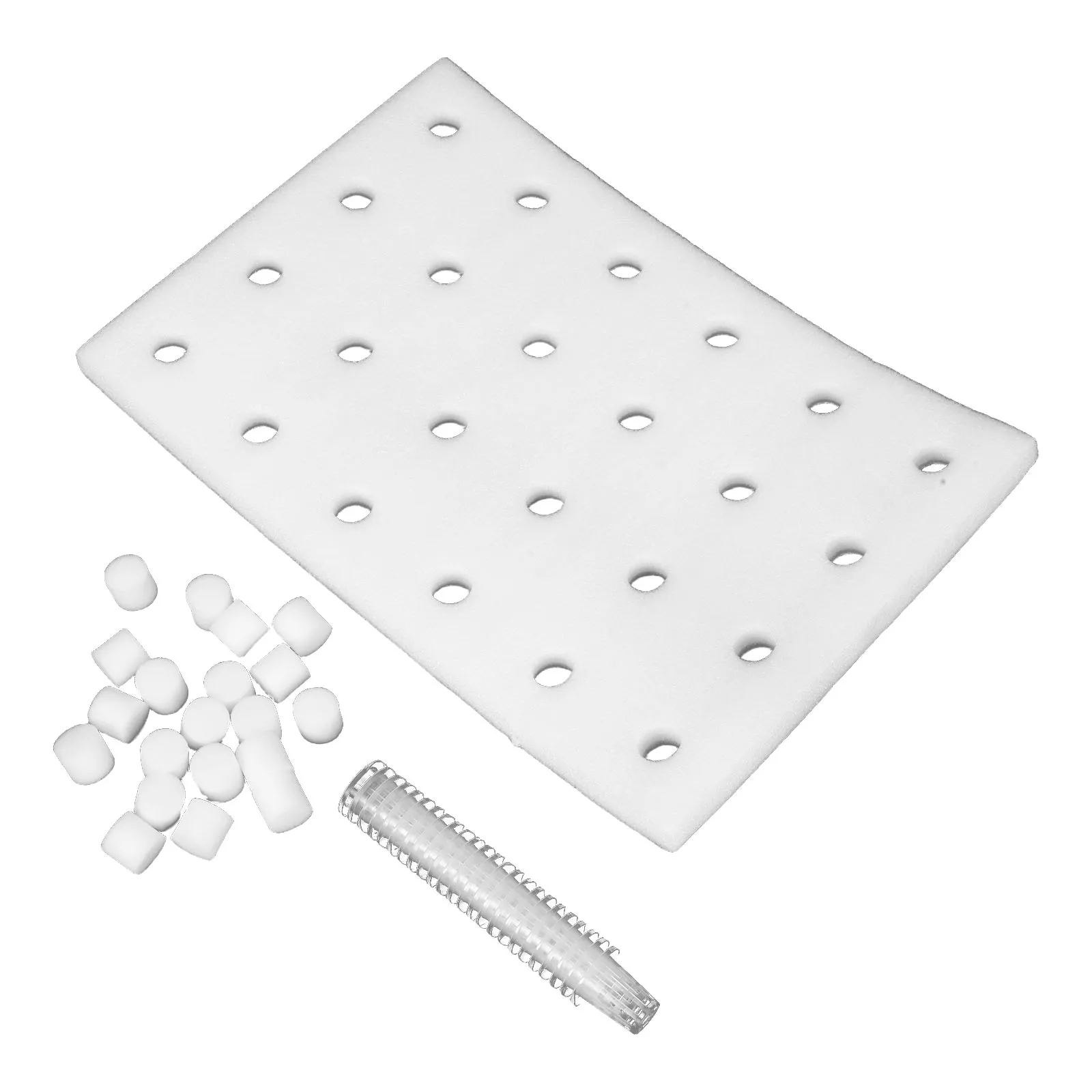 

1pc 32Mm Holes Hydroponic Sponge Tray Floating Square Sponges Greenhouse Vegetable Planting Kit Cylinder Sponge Cups Corrosion