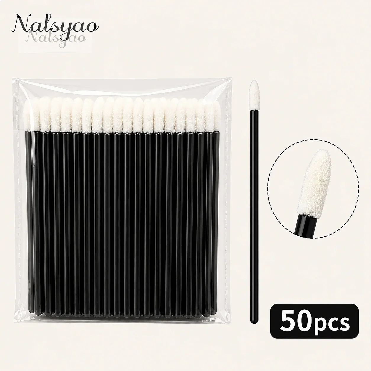 50/500PCS Disposable Mascara Applicator Lipstick Wands Eyelash Extension Makeup Brushes Cosmetic Tools view 3