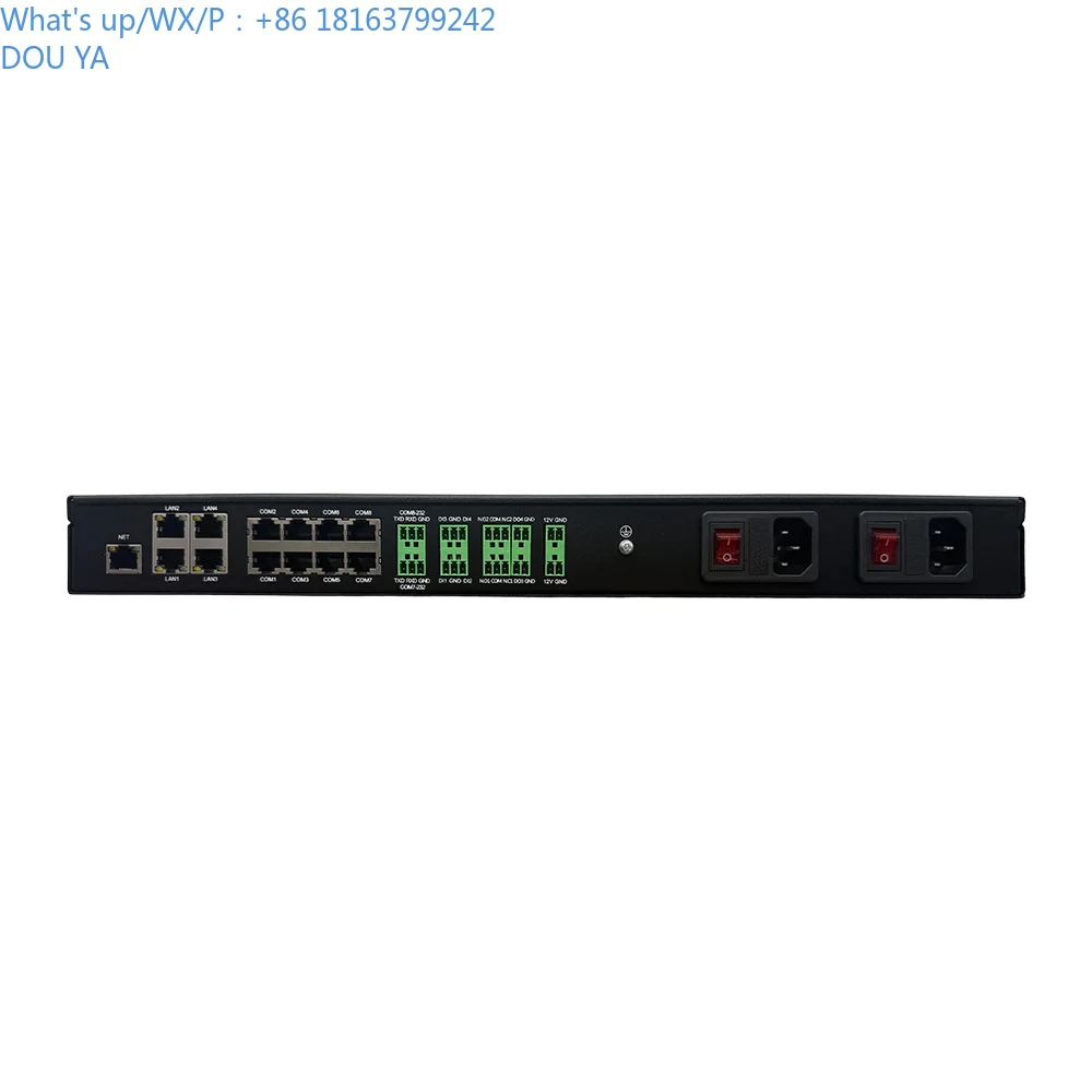 RK3399 Modbus TCP SNMP MQTT Edge بوابة مراقبة التحتية للخادم مع 8 RS485 2 RS232 اتصالات وحدة التحكم التسلسلية