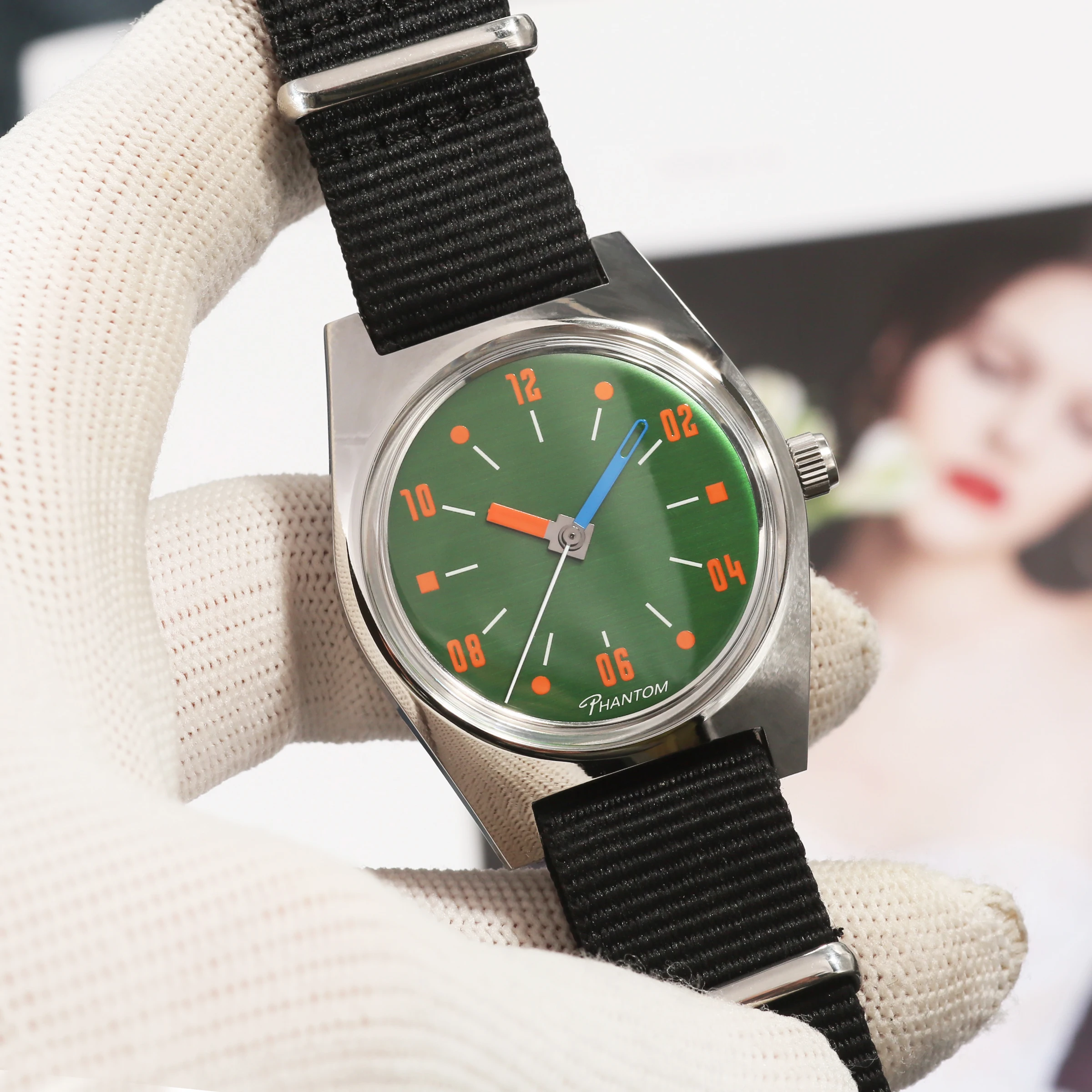 

Механические часы PHANTOM 36 мм с ручным заводом, водонепроницаемые, дизайн Bauhaus, для мужчин, оптом