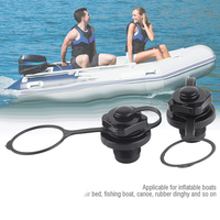 2Pcs Air Valves Inflatable Kayak Screw Air Valves Spiral Air for Raft Canoe Airbed PVC Boat
