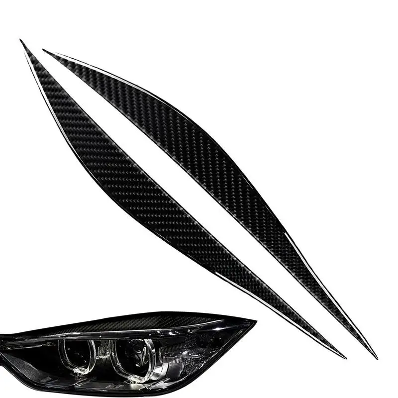 Car Eyebrows For Headlights Auto Headlight Eyebrows Sticker Cover Simple And Elegant Car Headlight Eyebrow Decoration Strip For