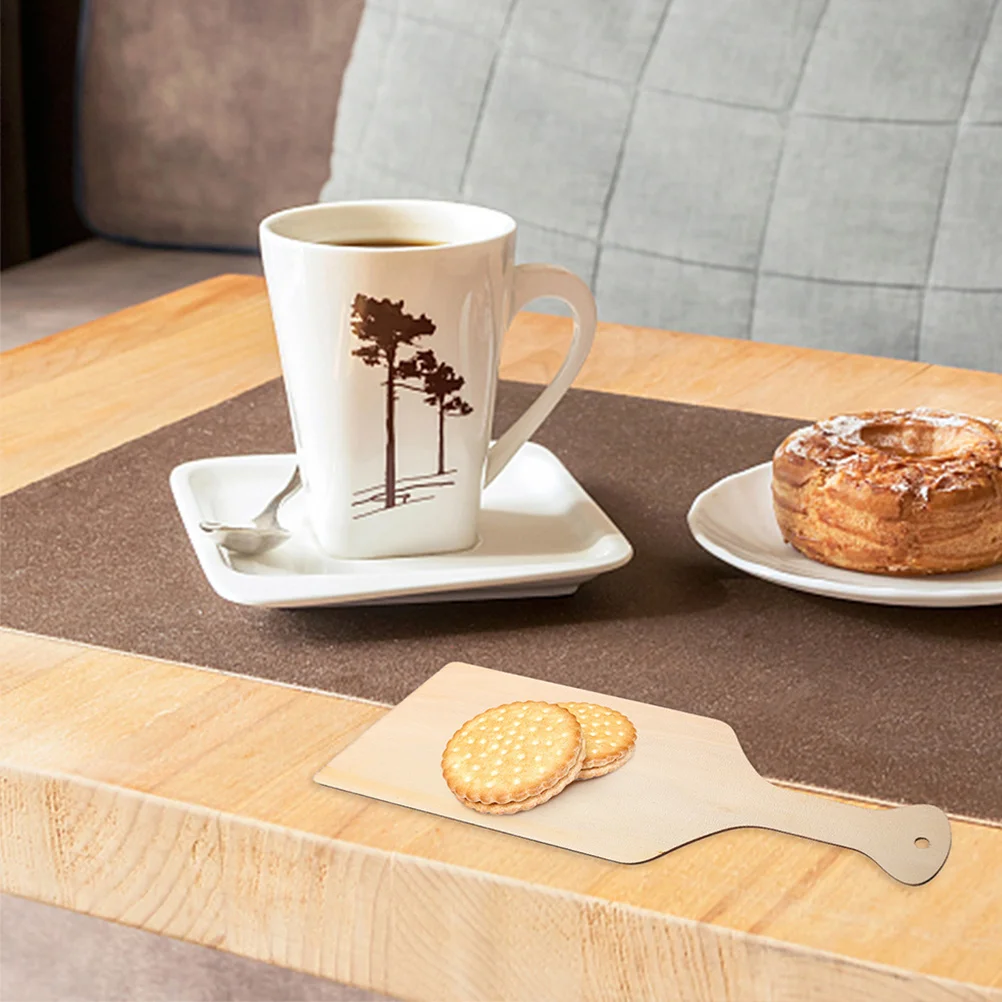 

10Pcs Small Wooden Cutting Board Portable Handle DIY Painting Reliable Material Kitchen Use Wooden Cutting Board Small