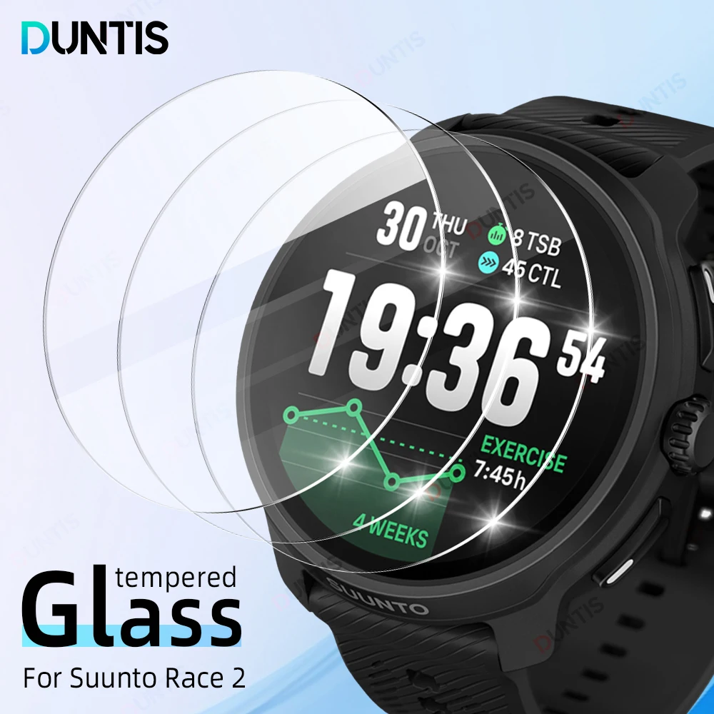 

9H Tempered Glass Screen Protector For Suunto Race 2 Scratch resistant HD Protective Glass For Suunto Race 2 Accessories