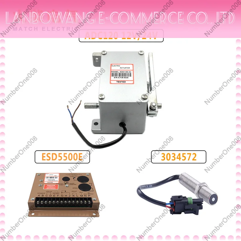 Diesel Generator Governor Actuator Set, Speed Controller Board with Magnetic Pickup Sensor for Engine Speed Regulation