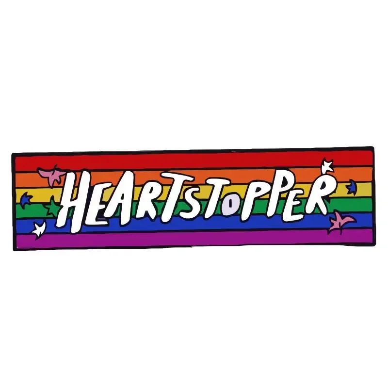 Heartstopper LGBT przypinki na klapę do plecaków emaliowane Pines broszki dla kobiet modne odznaki biżuteria akcesoria gejowskie prezenty