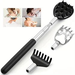 Telescopic Back Scratcher Scratching Backscratcher Massager Kit Back Scraper Extendable Telescoping Itch Health Products Hackles