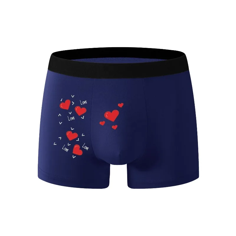 ملابس داخلية رجالية جديدة لصيف 2025: شورت مريح وبسيط على شكل قلب ومناسب بأربعة زوايا. يجب أن تجفيف الرجال بسرعة