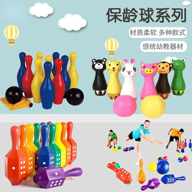 Child Sense Training Equipment Taiwan Animal Bowling Early Childhood Education Puzzle Parent-Child Interactive Game Toy