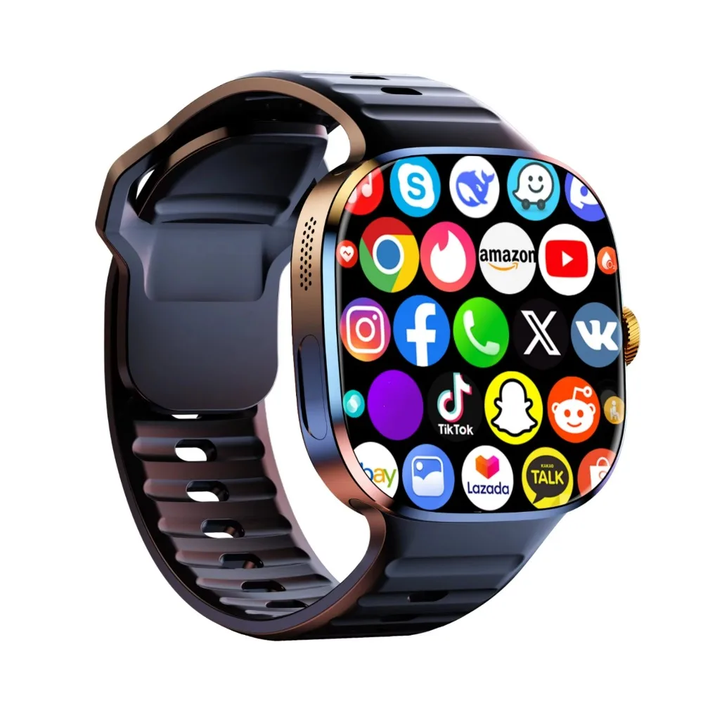 

4G Smart Watch M99 Rotate Camera 2.4inch AMOLED Screen AI Voice Assistant APP Download NFC WIFI GPS Smartwatch with SIM Card