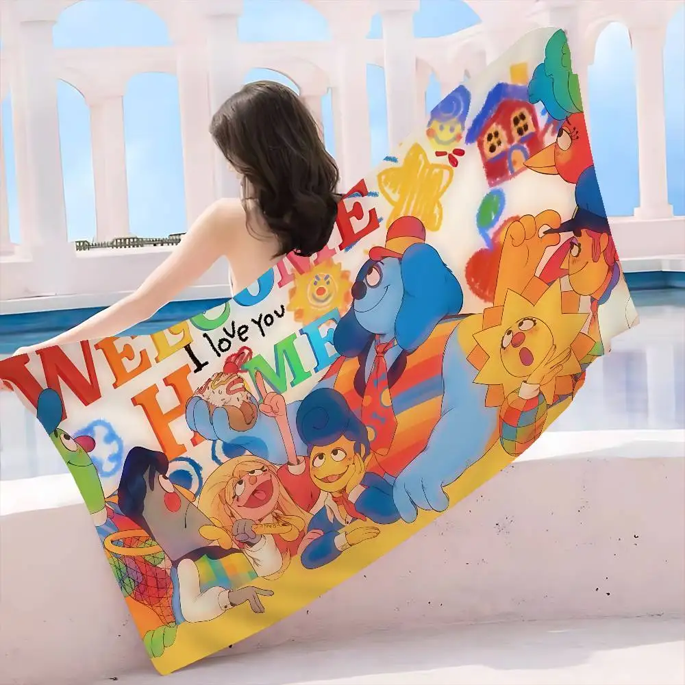 Horror Game Welcome Home Anime Beach Swimming Towel Soft Absorbent Washcloth Children's Gifts for Kids Travel Camping Gym