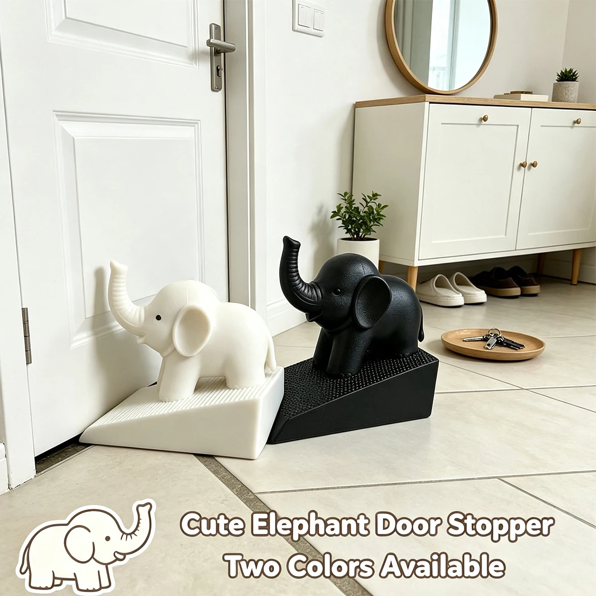 Penahan Pintu Berbentuk Gajah - 3D Printing Commercial Use ulasan dan harga
