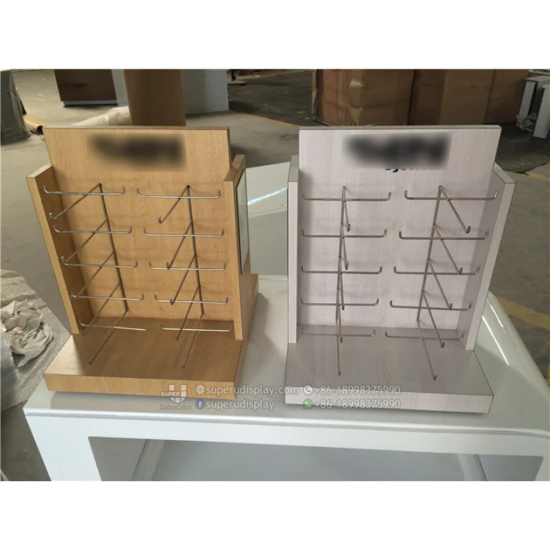 (customized)Optical Eyewear Counter Display Countertop Shop Fittings Sunglasses Counter Display Wood Glasses Display Stand