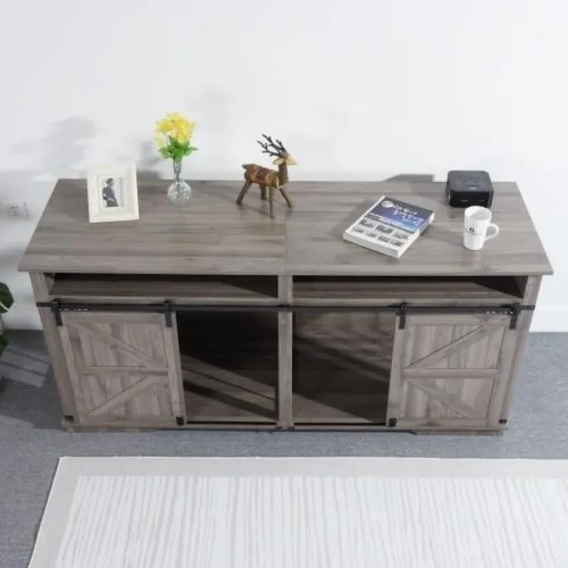 

Pet Crate Package Indoor Wood Stainless Steel Dog Kennel Chew Proof Dog Crate Combo Gray Modern Pet Furniture For Multi Dog