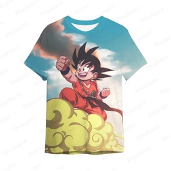 Dragon Ball Anime masculino camiseta grande, Super Saiya Goku, Roupas de tendência de menino e menina, Roupas Vegeta, Y2k