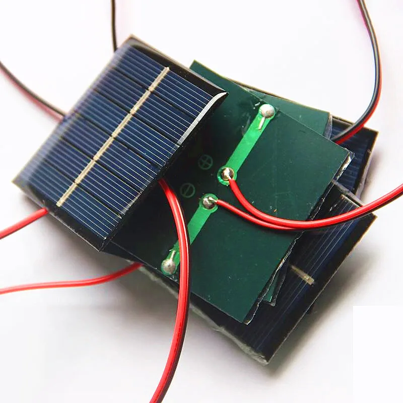 Высокоэнергоэффективные OEM поликристаллические силиконовые солнечные панели 0,55 Вт 3 в, портативная мини-батарея для велосипедов, дворов, рыбалки, лодок