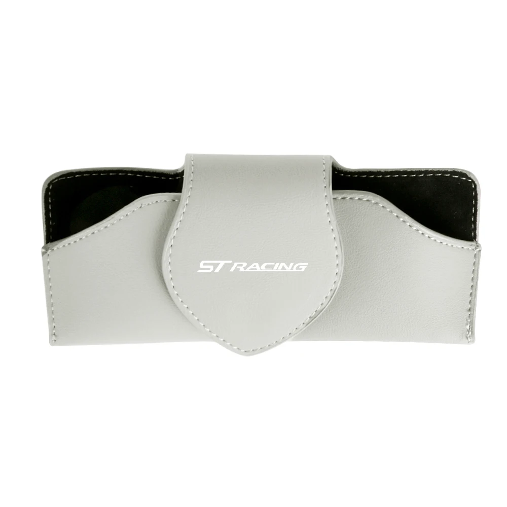Autobrilhouder Zonneklep Brilhouder Zonnebrilclip Kaart- en tickethouder Opbergtas voor Ford ST Racing Focus Mk Accessoires