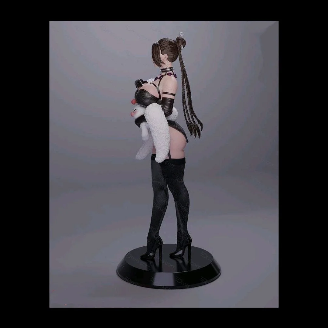 Figurine en résine à assembler, échelle 1/24, 80mm de hauteur, Kit de modèles, le gardien de la beauté dodue, Nsfw, deux versions, jouet non peint non assemblé