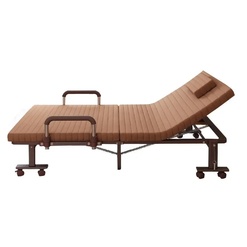 Folding Bed Pillowtop Mattress for Office Lunch Break Siesta Single Double Size No Installation Required Portable Nap Bed