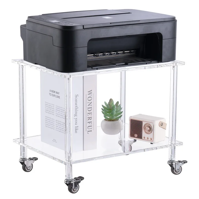 

Coffee table light luxury printer bracket multi-function cart