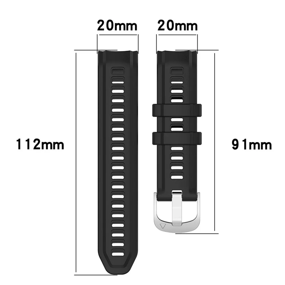 20mm Silicone Watchband Strap For Garmin Instinct 2S Smart Watch Band