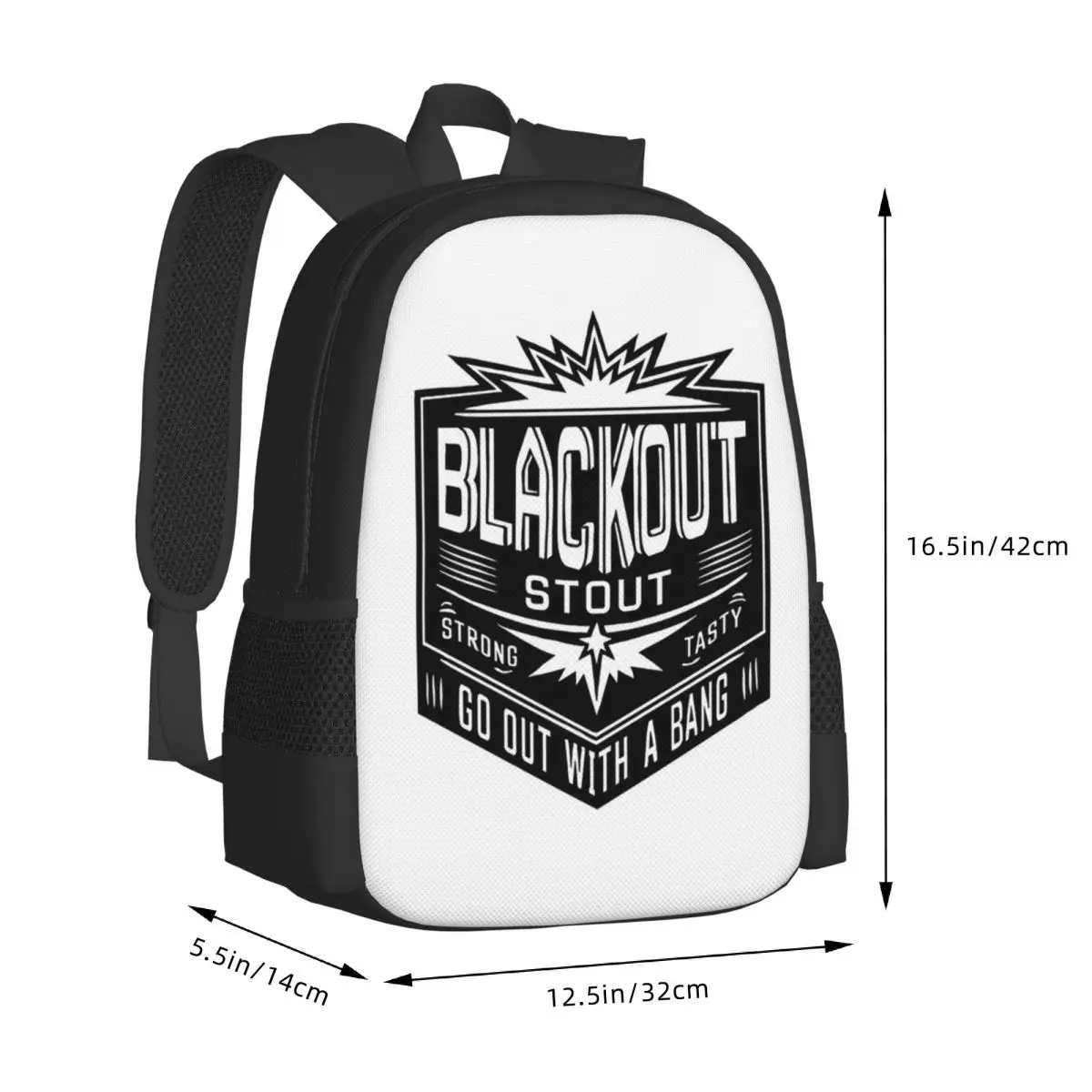 Deep Rock Galactic Black Out Stou Student Backpack School Bag Hiking Travel Daypack for Boys Girls Fashion Bookbag Shoulder Bags