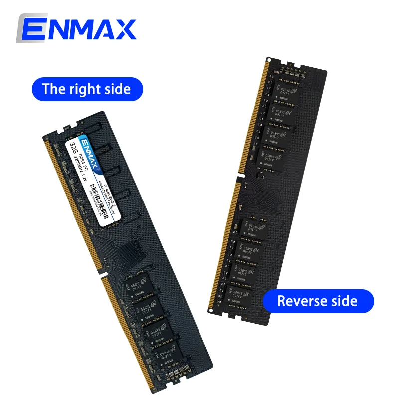 ENMAX Memoria RAM DDR4 4GB 8GB 16GB 32GB 2400Mhz 2666MHz 3200Mhz 1.35V PC Desktop Memory Ram Udimm  Micron samsung Hynix