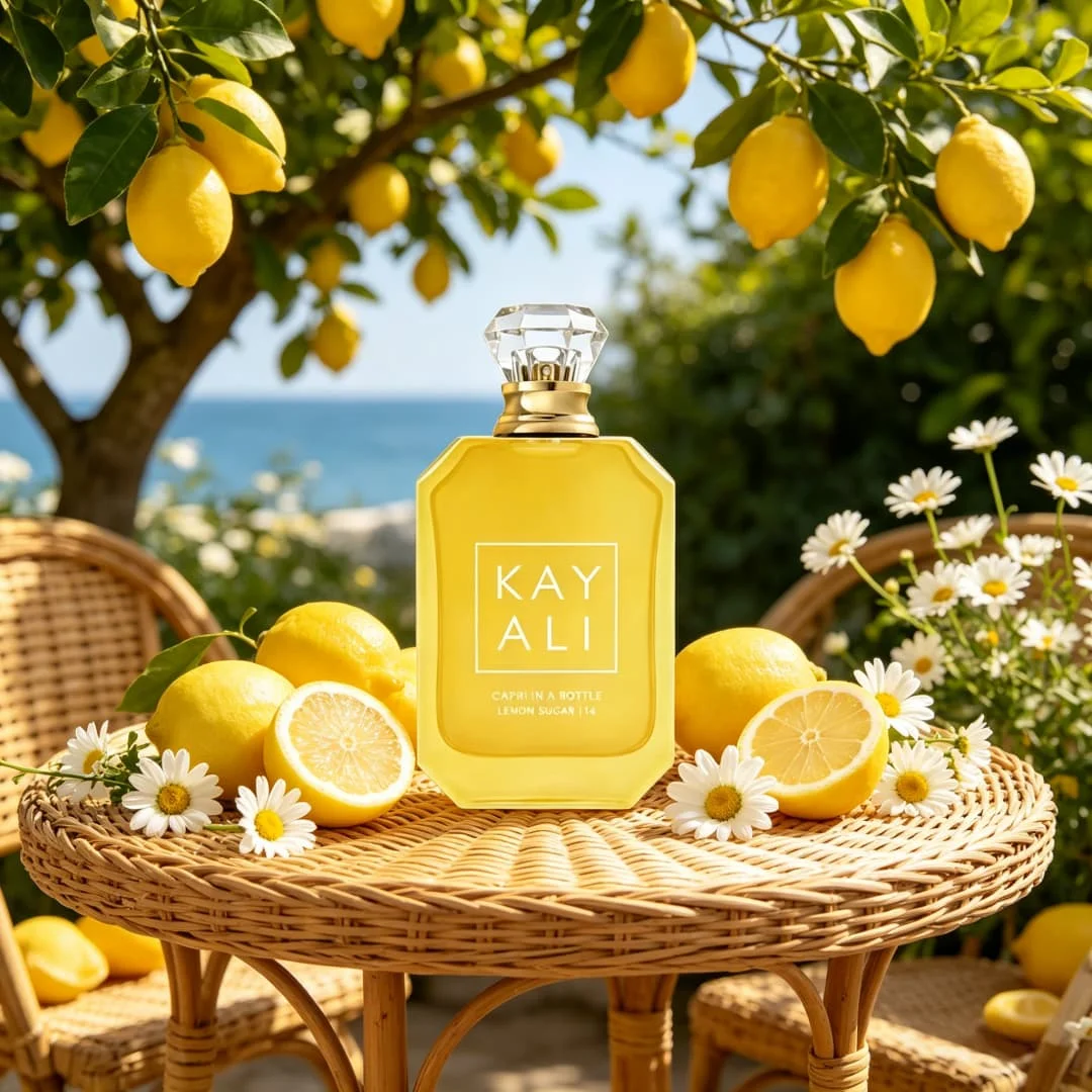 

Kayali Capri Lemon Sugar No. 14 Neutral perfume, lemon sea salt amber, refreshing citrus tone, full of summer holiday atmosphere