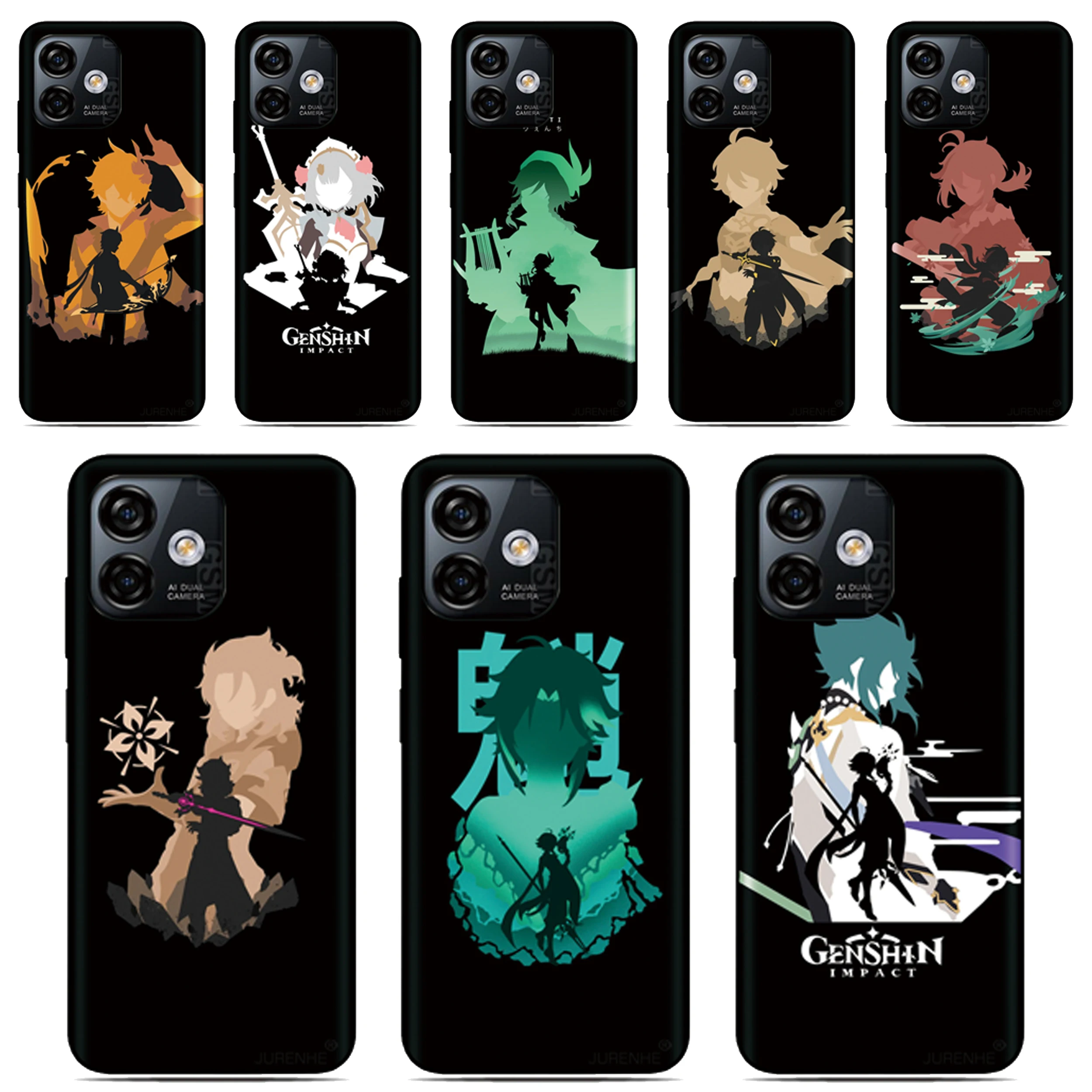 Anime Genshin Impact Back Cover For UMIDIGI G9 G9A G9C G9T Note 90 90C 90A G5 G6 G3 Power 5 5s 7 7s F1 A9 A11 A13 Max Phone Case