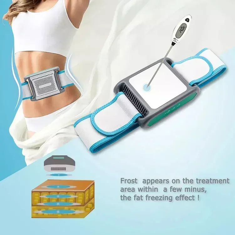 แบบพกพาที่มีประสิทธิภาพ Cyro Crioterapia 360 Cryolipolysis Cool Slimming ลดน้ําหนัก Sculpting เครื่องแช่แข็งไขมันเข็มขัด Cryotherapy