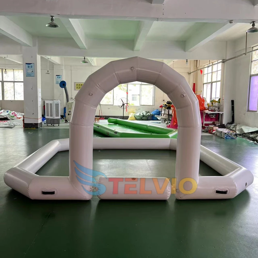 PVC Kids Bumper Cars Inflatable Arena Outdoor Children Soft Play Inflatable Race Track For Bumper Car