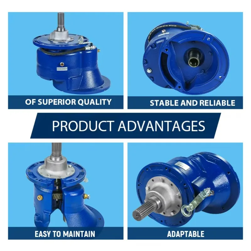 Complete system of mechanical transmission gear reducer for core components of spiral conveyor High quality brand High
