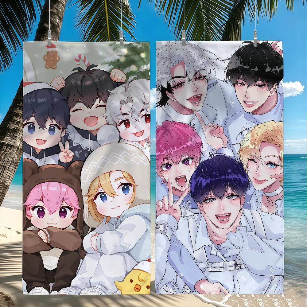 Kawaii K-Kpop P-PLAVE-S Caligo pt Towel Towel Beach Towel Travel Shower Quick-Drying Soft Same Style Men Women Sports