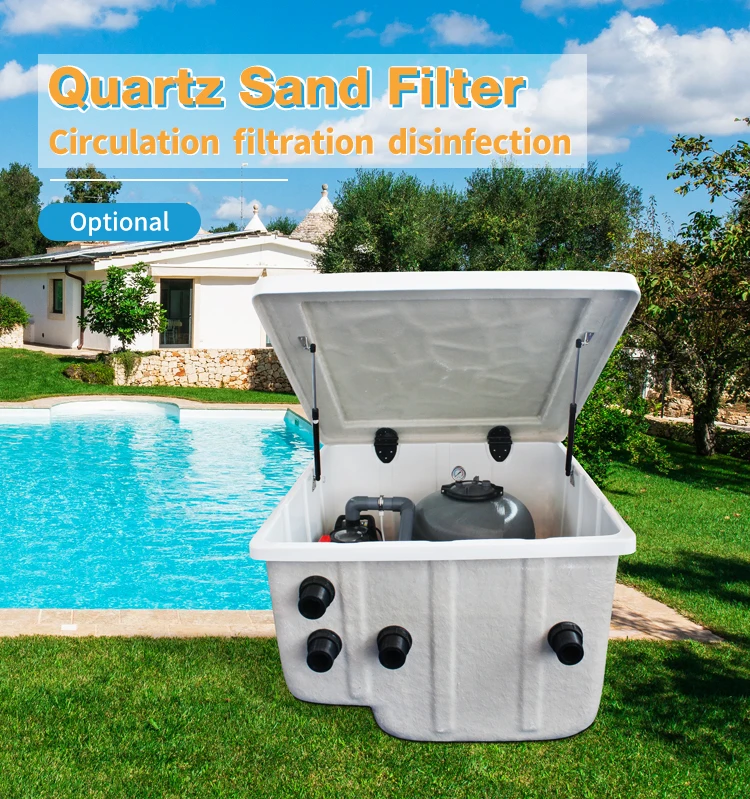 

Inground Pool Sand Filter 12m3/h Buries Pool Filter No-need Machine Inground Pool Filter