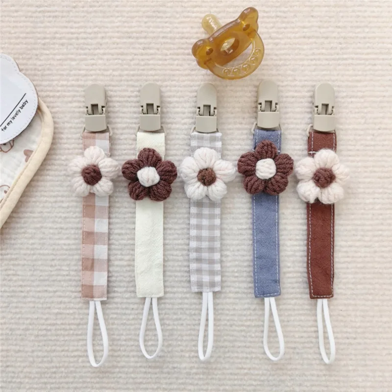 

Детский подарок, веревка для соски с цветком, зажим для детской соски, держатель для соски для новорожденных, зажим для соски для маленьких детей